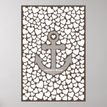 Anchor Guest Book Poster - 250 assinaturas