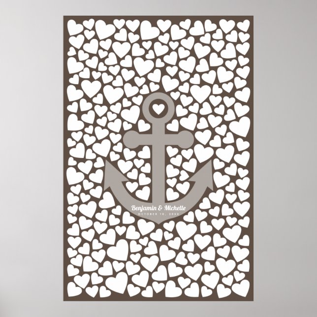 Anchor Guest Book Poster - 250 assinaturas (Frente)