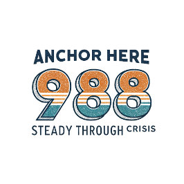 Anchor Here 988 Crisis Support T-Shirt 
