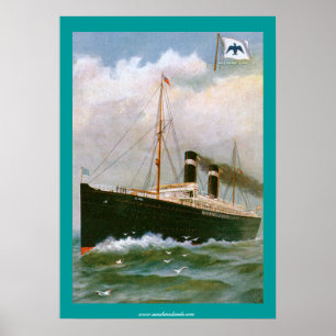 Anchor Line Steamship Poster