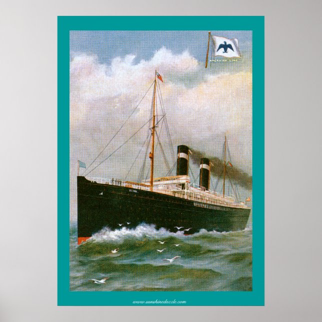 Anchor Line Steamship Poster (Frente)