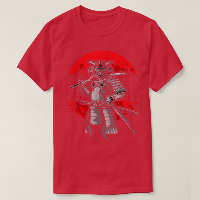 Ancient Japanese warrior Samurai T-Shirt (Frente do Design)
