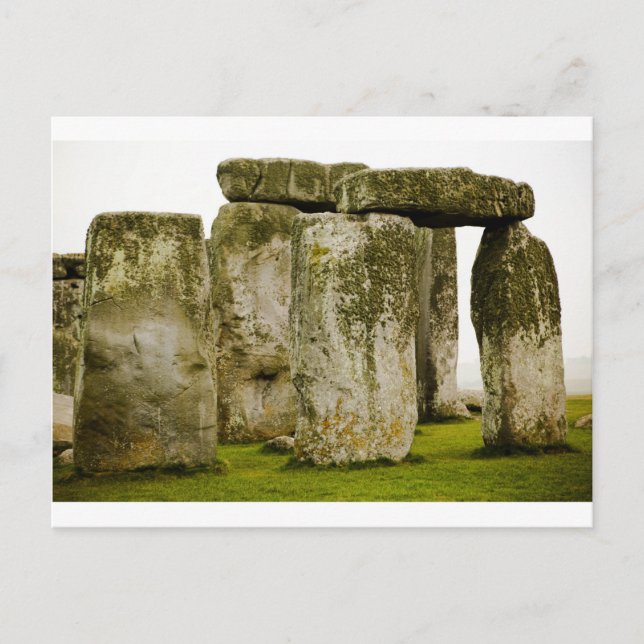 Ancient Stonehenge, cartão postal britânico (Frente)