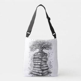 Ancient Tree of Knowledge Ink Graphic Tote Bag