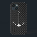 Âncora cromo no estilo de vida náutico por fibra d<br><div class="desc">Um cromo prateado estilo náutico como âncora em uma decoração texturizada preta. Um presente náutico moderno para o seu dispositivo que certamente irá impressionar o barco, ou fora dele. Use o link "Mensagem" para entrar em contato conosco com suas solicitações especiais de design ou para obter assistência com qualquer necessidade...</div>