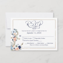 Âncora Náutica Casamento Azul Marinho Pêssego Menu