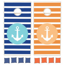 Âncora náutica Cornhole listrado