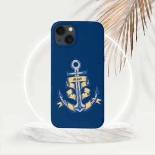 Âncora Personalizada com Fita no Azul
