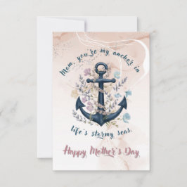 Âncora Steadfast - Placa plana do Dia de as mães