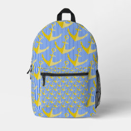 Ancoragem amarela padrão náutica Mochila