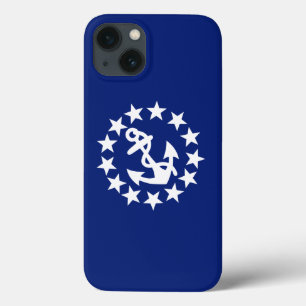 Ancoragem de bandeira de iate náutico - estrelas 