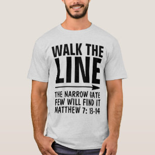 ANDA NA LINHA DAS T-Shirts CRISTÃS, CAMINHO DE POR