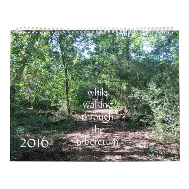andando através do arboreto, calendário da (Capa)