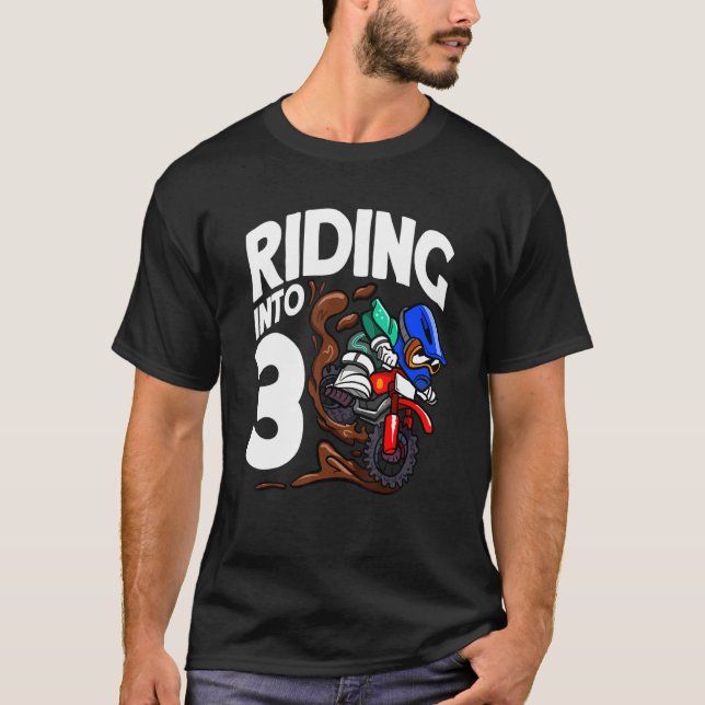 Andando Em 3 Bicicletas De Camisa De Nascimento Mo (Frente)