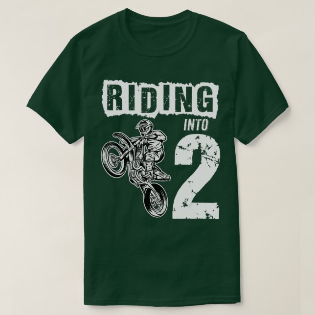 Andando Em Uma Bicicleta De Camisa segundo anivers (Frente do Design)
