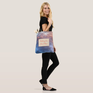 Andando na Nuvem Nove Sunset Tote Bag