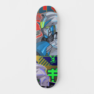 Andar de skate de anime robô de suíte móvel