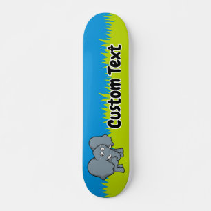 Andar de skate de elefantes da cinza