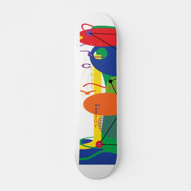 andar de skate na abstrato (Frente)
