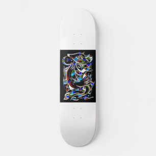 Andar de skate neon dog