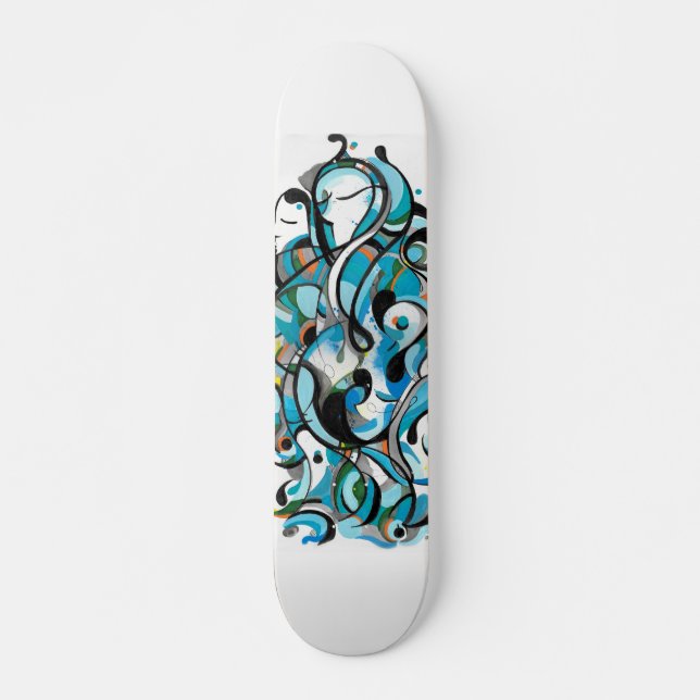 Andar de skate para raparigas aquáticas (Frente)