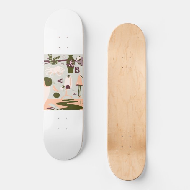 Andar moderno de skate Zoo (Frente)