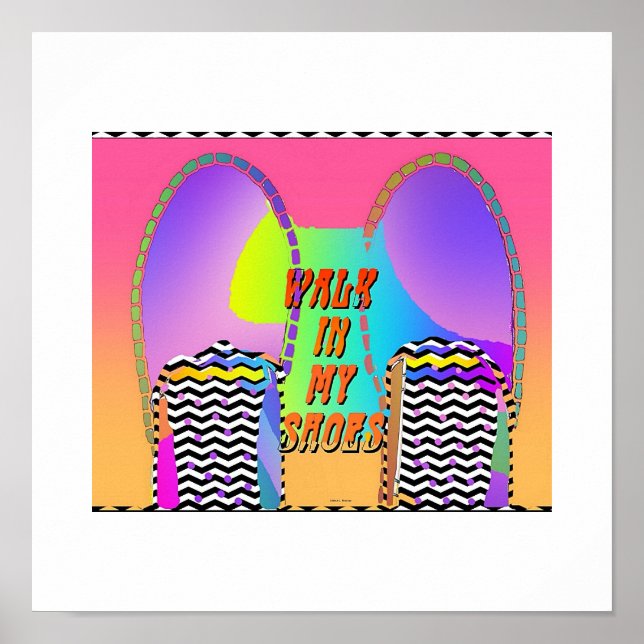 Andar no Poster dos meus Calçados (Frente)