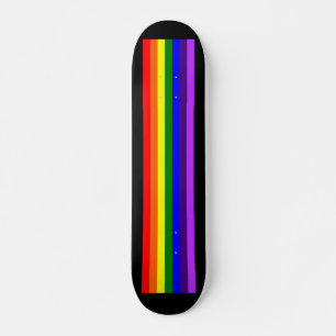 Andar Rainbow LGBTQ+ Skateboard (preto)
