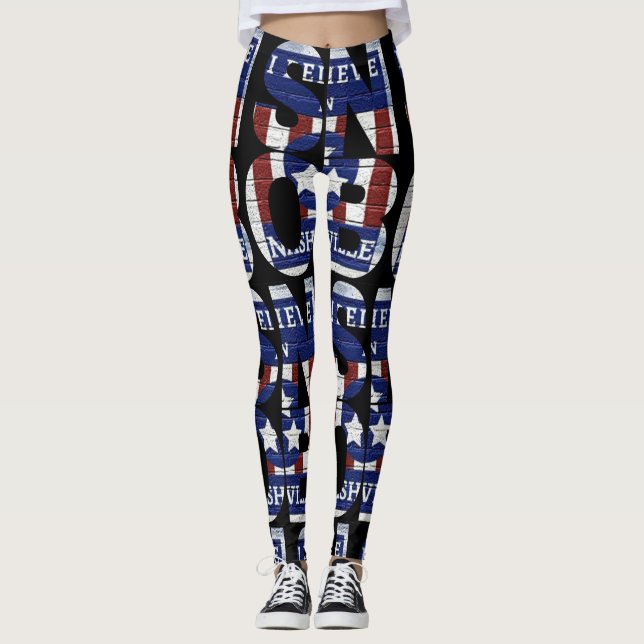Ande conforme fala nessas leggings "Nashville Snob (Frente)