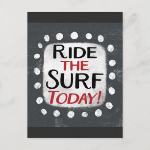 Ande de Surf Hoje Cartão Postal