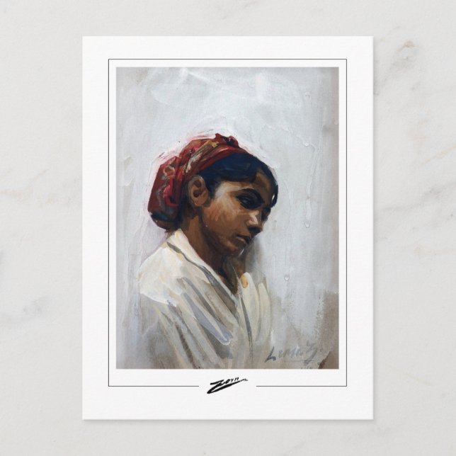 Anders Zorn #135 - Cartão Postal de Arte Refinada (Frente)