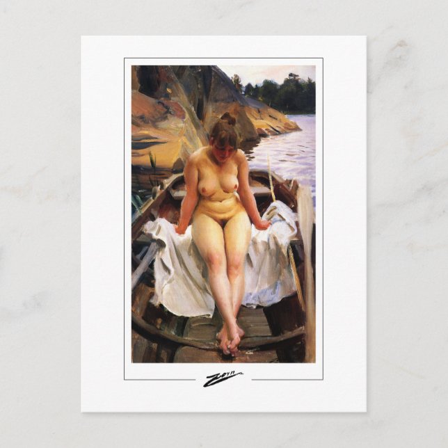 Anders Zorn #285 - Cartão Postal de Arte Fina (Frente)