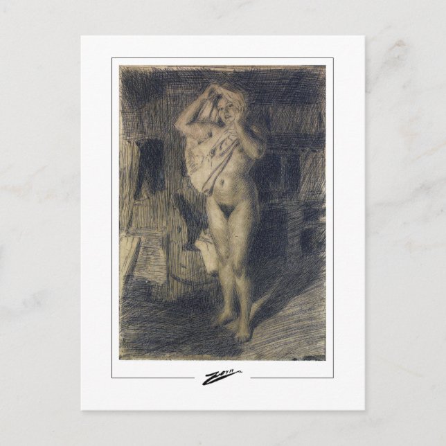 Anders Zorn #335 - Cartão postal de arte fina (Frente)
