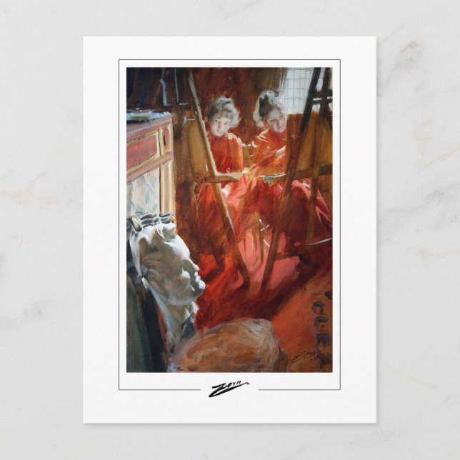 Anders Zorn #366 - Cartão Postal de Arte Fina (Frente)