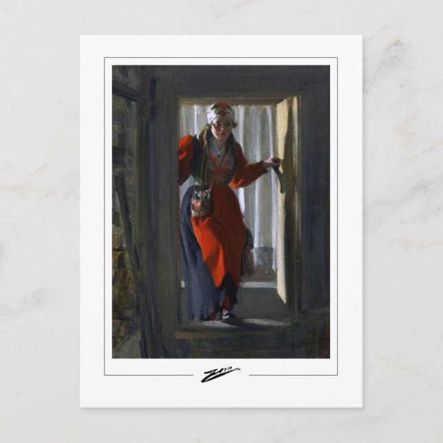 Anders Zorn #80 - Cartão Postal de Arte Fina (Frente)