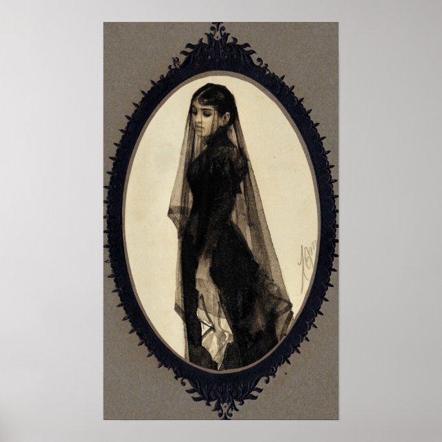 Anders Zorn, O Poster da Viúva (Frente)