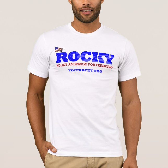Anderson rochoso para o presidente Homens T-shirt (Frente)