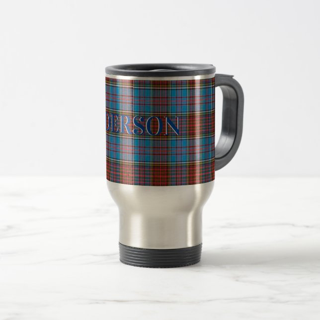 Anderson Tartan Clan Caneca de viagem (Frente Esquerda)