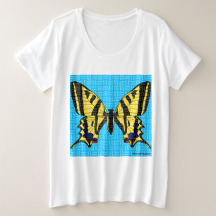 Andorinha (branca) - Camiseta Feminina Tamanho Plu