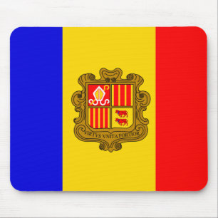 andorra flag mousepad