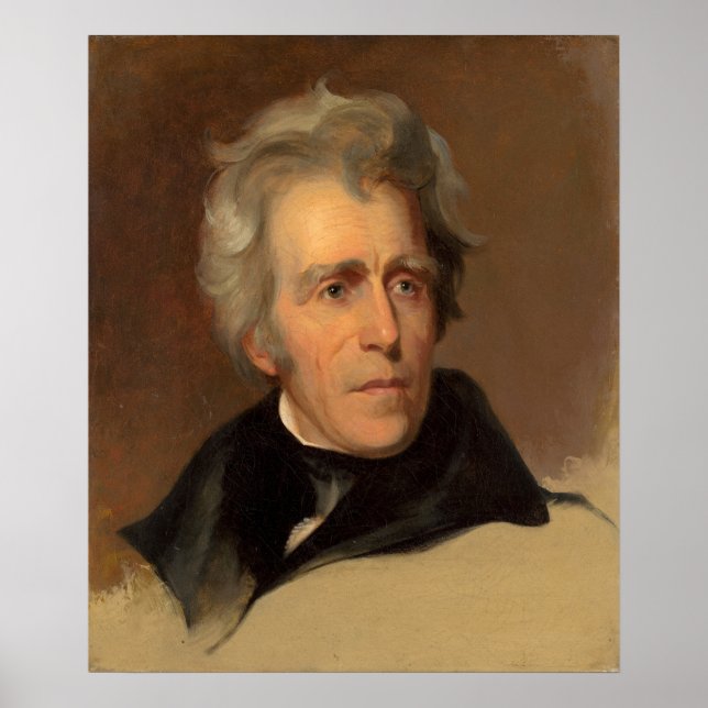 Andrew Jackson - Thomas Sully Fine Art Poster (Frente)