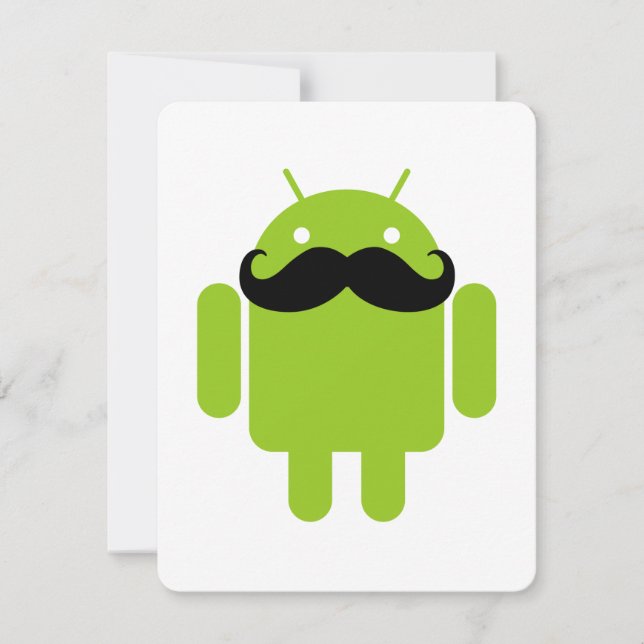 Android Robot Mustache (Frente)