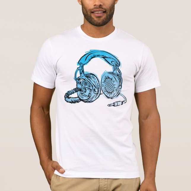 Andy Howell Fones de ouvido Sketch T-Shirt (Frente)