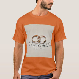 Anéis de Casamento Minimalistas Seguram Camisa Men