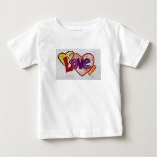 Aneis de Coração de Amor Camisas de Arte Glitter I