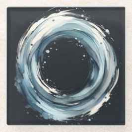 anel abstrato em estilo de aquarela