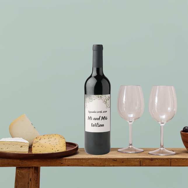 Anel BOHO de Flores e Rótulos de Vinho (Criador carregado)