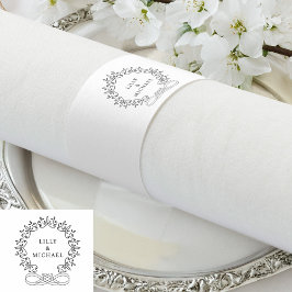 Anel De Guardanapo Real, Elegante, Casamento