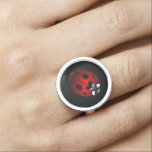 Anel Ladybug Ring Ladybug Art Jewelry Ladybird Gift<br><div class="desc">Ladybug Rings Ladybird Art Pendent Rings Cute Red Inseto Jewelry Romântico Ladybug Rings Necklaces Bracelets Ladybug Jewelry for Men, Boys & Girls Gardener's Insect Art Keepsakes & Ladybug Acessórios Clique em "Personalizar" para adicionar texto, escolha fontes e cores personalizadas Beetle Red Ladybug Anéis de Arte Dons de Ladybug Personalizáveis com...</div>