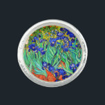 Anel Subidas por Vincent Van Gogh<br><div class="desc">Vincent Van Gogh Irises. Pintado em 1889, é uma das pinturas que criou no Santo Paul-de-Mausole hospício em Santo-Rémy-de-Provence, na França. É uma pintura a óleo. Esta pintura de óleo paisagístico de arte retrata um campo de plantas de flores de íris. Vincent Van Gogh era um artista famoso. Ele era...</div>
